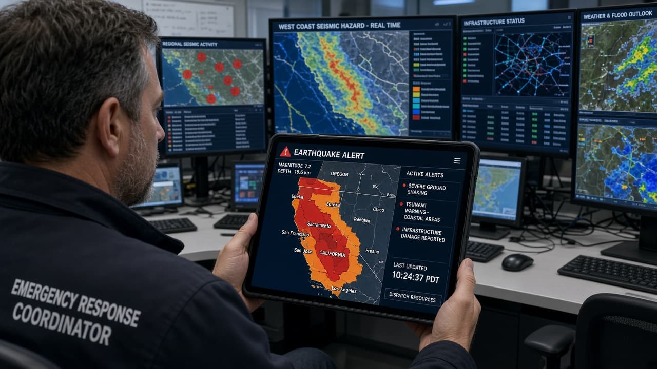 Earthquickalert interface preview